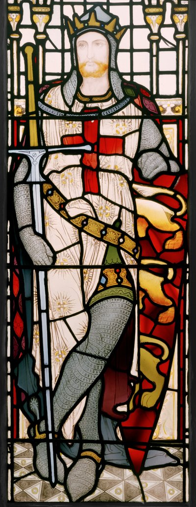 Riccardo I (dettaglio da una finestra nella Grande Sala) da Clement James Heaton
