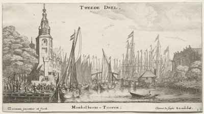 Varie navi e vedute di Amsterdam (Verscheÿde Schepen en Gesichten van Amstelredam), Parte II da Clement de Jonghe