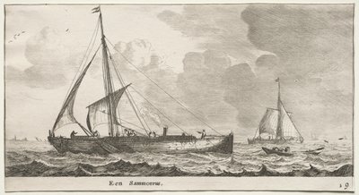 Varie navi e vedute di Amsterdam (Verscheÿde Schepen en Gesichten van Amstelredam), Parte II: Un mercantile da Clement de Jonghe
