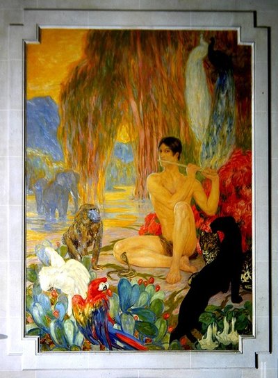 Zoologia, pittura decorativa nella 