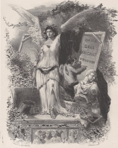Artisti contemporanei, ca. 1847 da Célestin Nanteuil