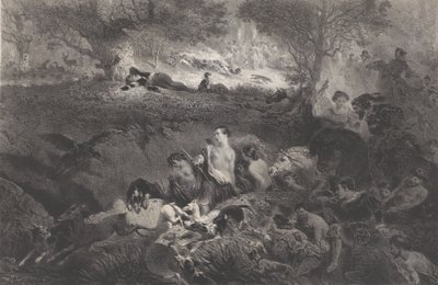 Sogni di caccia, 1858 da Célestin Nanteuil