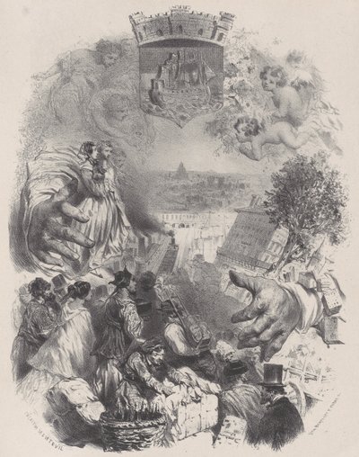 Pagina del titolo per Les Artistes Anciens & Modernes, Vol. IX da Célestin Nanteuil