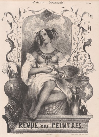 Pagina del titolo per la Revue de Peintres da Célestin Nanteuil