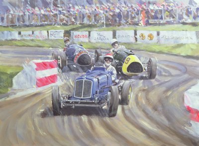 La prima gara al Goodwood Revival, 1998 da Clive Metcalfe