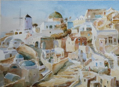 Santorini Oia – Sole del Tardo Pomeriggio da Clive Wilson