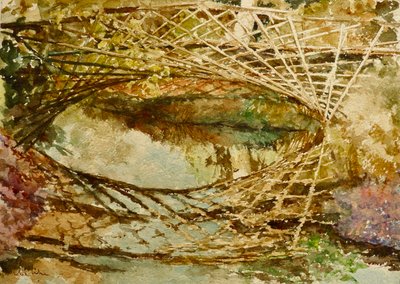 Il ponte del martin pescatore, colori autunnali, 2021 da Clive Wilson