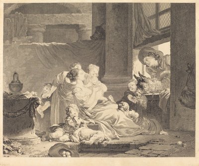 La famiglia del contadino da Clément Pierre Marillier and Antoine Louis Romanet after Jean Honoré Fragonard