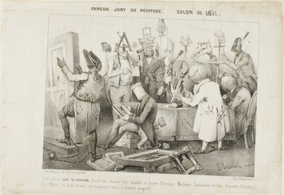 Giuria di pittura famosa. Salone del 1841 da Clément Pruche