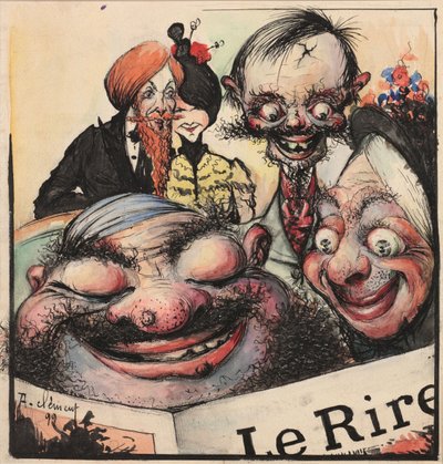 Copertina per la rivista Le Rire da Clément Rochel