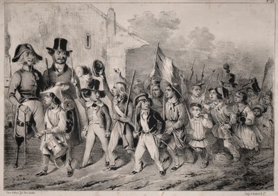 Attualità: Bene! Anche i bambini lo vogliono! Quando si parla di guerra! Come tutto prende fuoco! ... Si vede che è una pianta indigena!... promette bene!! da Clémente Pruche