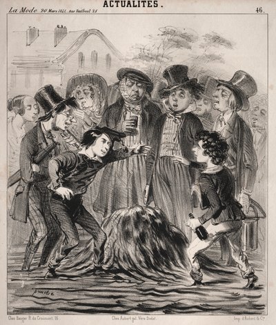 Attualità: Ha hé Felix! arriva dunque presto!, 1841 da Clémente Pruche