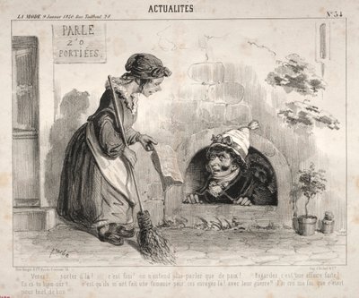 Actualités: Venez! ...sortez dla! ... cest fini! on nentend plus parler que de paix!.... da Clémente Pruche
