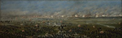 Assalto della terza colonna argentina a Curupaytí da Candido Lopez