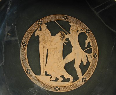 Aiace il Minore trascina Cassandra dal Palladio, V sec. a.C. da Codrus Painter