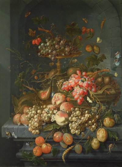 Natura Morta di Frutta su una Mensola da Coenraet Roepel