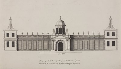Museo Britannico, Holborn, c.1750 da Colen Campbell