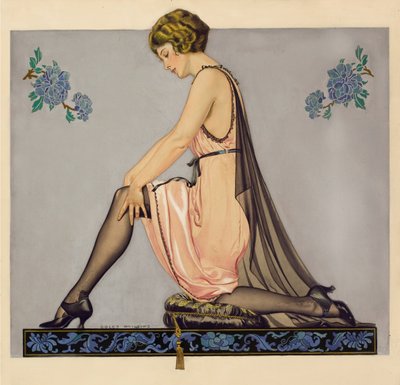 Illustrazione per la brochure della Holeproof Hosiery Company, 1922 da Coles Phillips