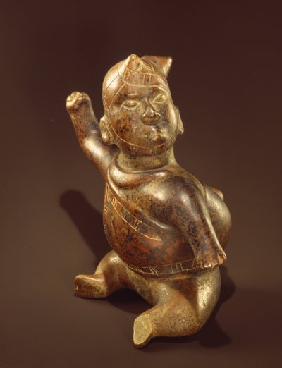 Vaso con figura cornuta da Colima Culture