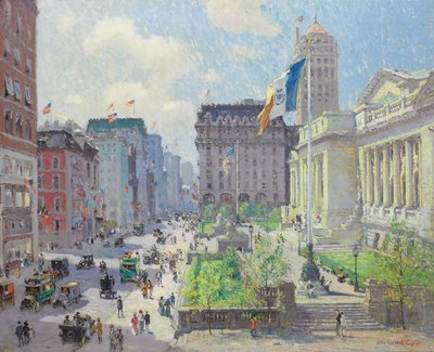 Biblioteca Pubblica di New York da Colin Campbell Cooper