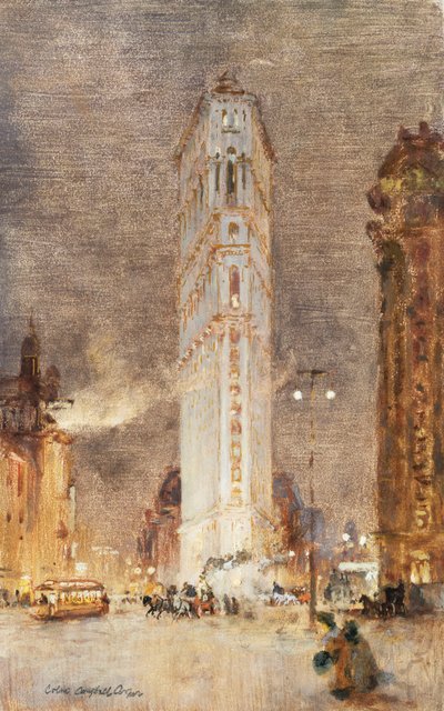 Il Flat Iron Building, New York da Colin Campbell Cooper
