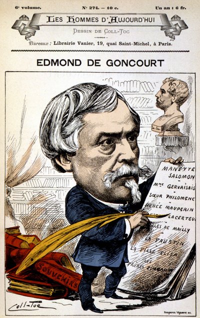 Edmond de Goncourt - Coll-Toc, in "Les Hommes d