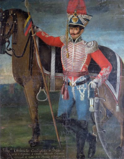 Francisco Urdaneta, Colonnello dei Dragoni, 1822 da Colombian School