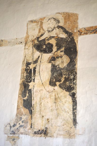 Murale Santo Domingo de Guzman, XVIII secolo, Convento di Santo Ecce Horio, Barichara, Colombia da Colombian School