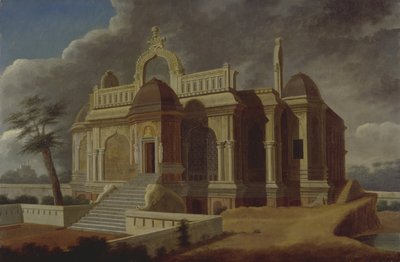 Mausoleo con elefanti di pietra, 1788 da Colonel Francis Swain Ward