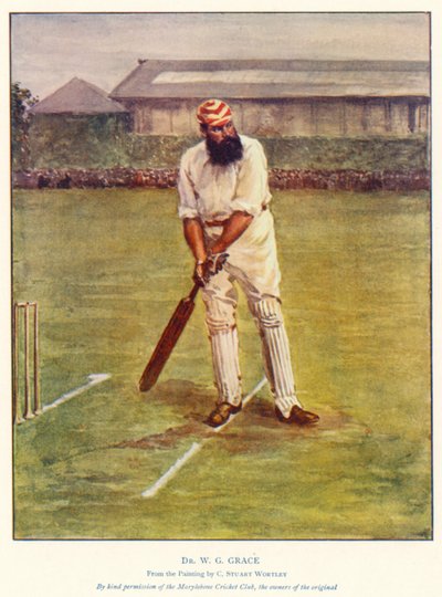 Dr W G Grace da Colonel Stuart Wortley