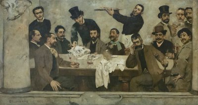 Il gruppo del leone da Columbano Bordalo Pinheiro