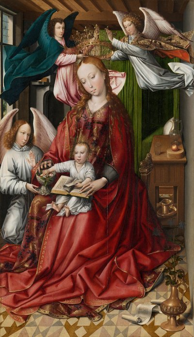 Vergine e Bambino incoronati dagli angeli da Colyn de Coter