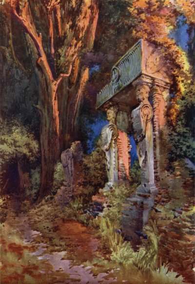 Cariatidi in Villa Ginnetti, Velletri da Commendator Formilli