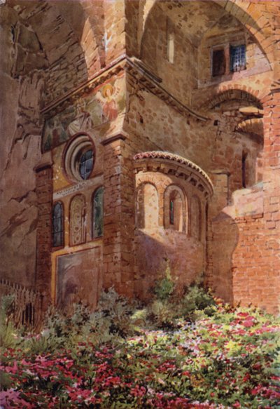 Sacro Speco con Roseto, abside della cappella più bassa, Subiaco da Commendator Formilli