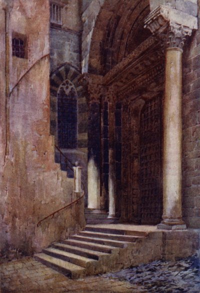 La porta laterale della Cattedrale di San Lorenzo, Genova da Commendator Formilli