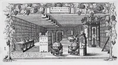 August von Brunswick-Lüneburg nella sua biblioteca, 1650 da Conrad Buno