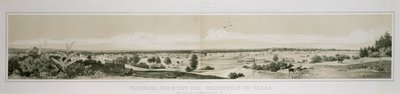 Panorama della città di Neu-Braunfels in Texas ripreso dal lato sud-ovest nell