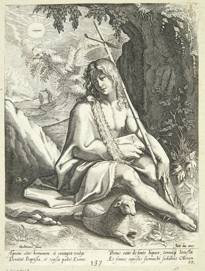 Giovanni Battista nel deserto da Conrad Goltzius