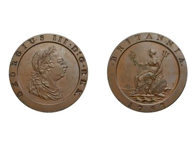 Due pence a ruota, 1797 da Conrad Heinrich Küchler