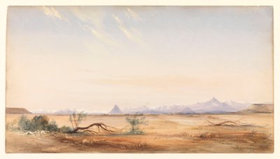 Cordigliera delle Ande, vista dalla Piana del Mistero, vicino a Santa Cruz, c.1878 da Conrad Martens