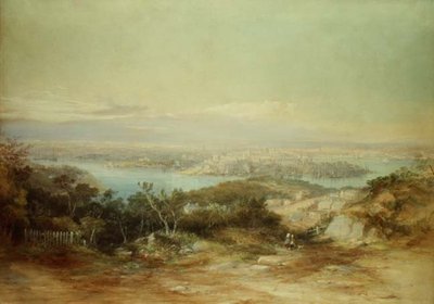 Veduta di Sydney dalla North Shore verso la città da Conrad Martens