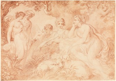Pastori e pastorelle, 1789 da Conrad Martin Metz