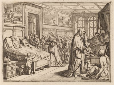 Cura dei malati da Conrad Meyer