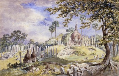 Il dagoba Thuparama ad Anuradhapura, Sri Lanka da Constance Frederica Gordon Cumming
