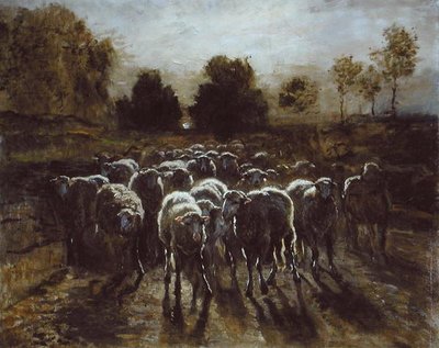 Gregge di pecore, o Il ritorno del gregge da Constant Emile Troyon