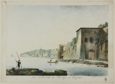 Veduta della costa di Posilipo a Napoli, da Vedute d