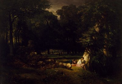 I bagnanti (Radura nella foresta) da Constant Emile Troyon