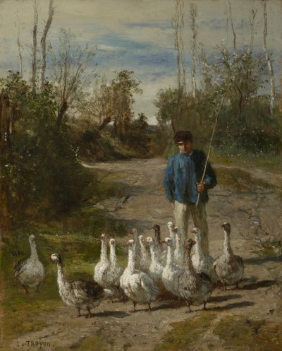 Il guardiano delle oche, c.1850-55 da Constant Emile Troyon