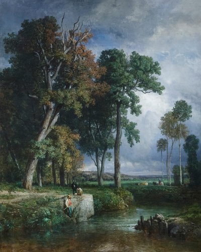 I pescatori, c.1850 da Constant Emile Troyon