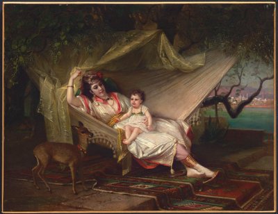 Clementine Stora e sua figlia Lucie, Costantinopoli da Constant Joseph Brochart